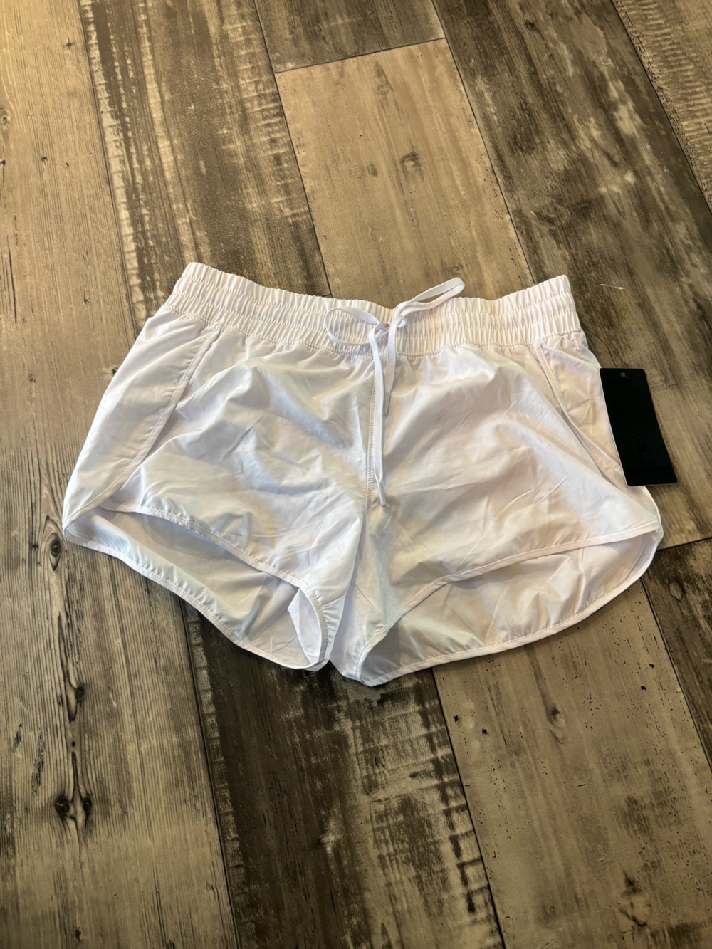 90 Degree By Reflex White Women's Drawstring Athletic Shorts